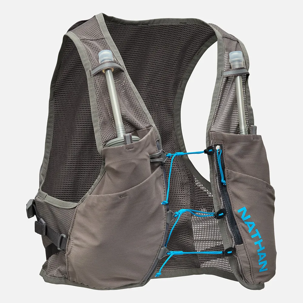 Nathan | Pinnacle Breeze 4L Hydration Race Vest | Unisex | Charcoal/Electric Blue