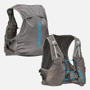 Nathan | Pinnacle Breeze 4L Hydration Race Vest | Unisex | Charcoal/Electric Blue