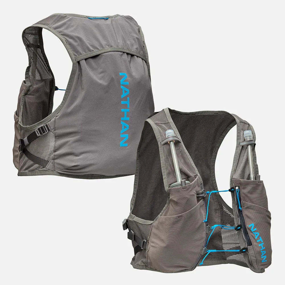 Nathan | Pinnacle Breeze 4L Hydration Race Vest | Unisex | Charcoal/Electric Blue