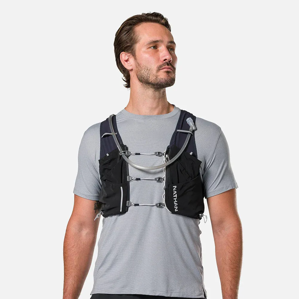 Nathan | Pinnacle Pro 12L Hydration Race Vest | Unisex | Black/Reflective Silver