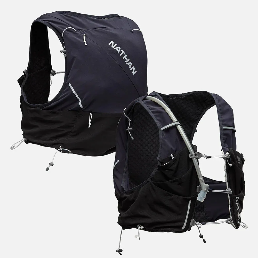 Nathan | Pinnacle Pro 12L Hydration Race Vest | Unisex | Black/Reflective Silver