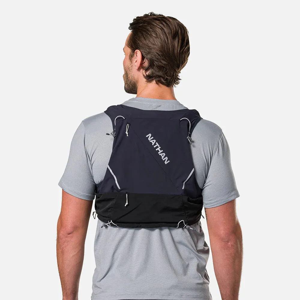 Nathan | Pinnacle Pro 12L Hydration Race Vest | Unisex | Black/Reflective Silver