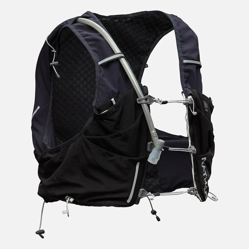 Nathan | Pinnacle Pro 12L Hydration Race Vest | Unisex | Black/Reflective Silver