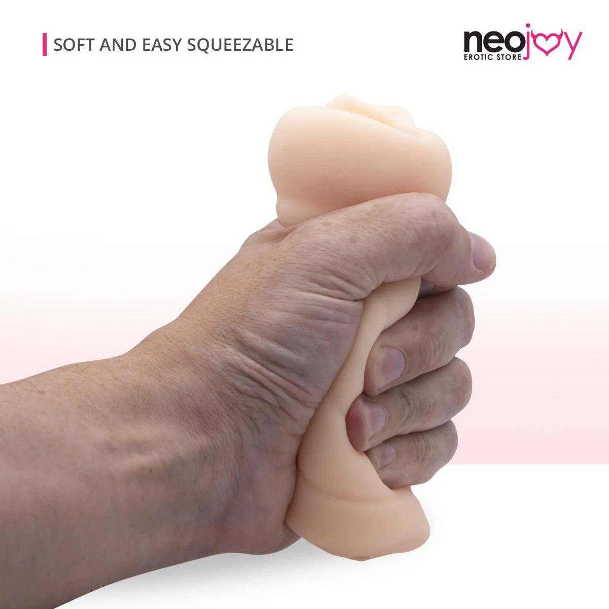 Neojoy Anal Opening Stroker Sex Doll TPE Realistic Vagina & Ass - Flesh - 4.3 inch - 11cm