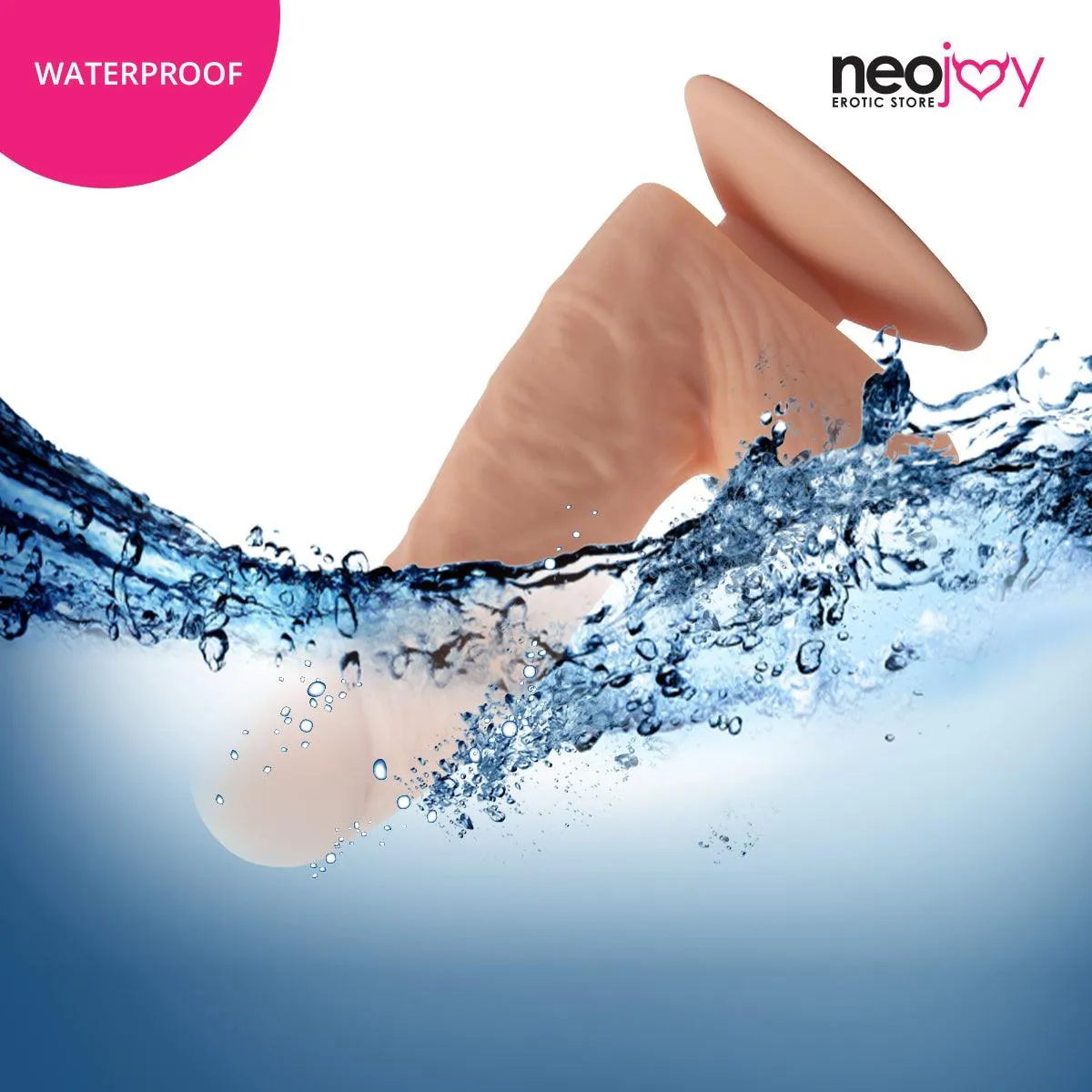 Neojoy - Fill-Me-Up Dildo With Strap-On Dong - Flesh - 19cm - 7.5 inch