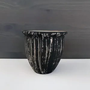 NEW! Jutted Lip Striped Vase by SRS Ceramics