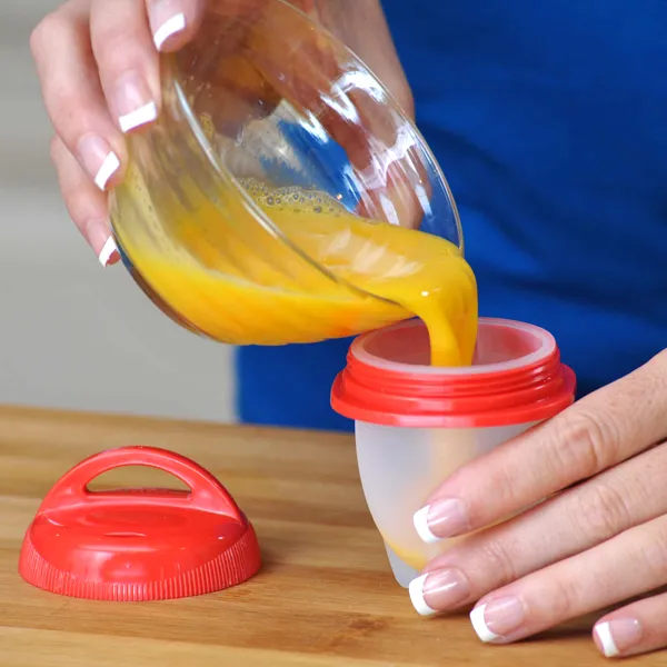 Non-Stick Silicone No-Peel Hard-Boiled Egg & Mini Omelet Pod Cookers