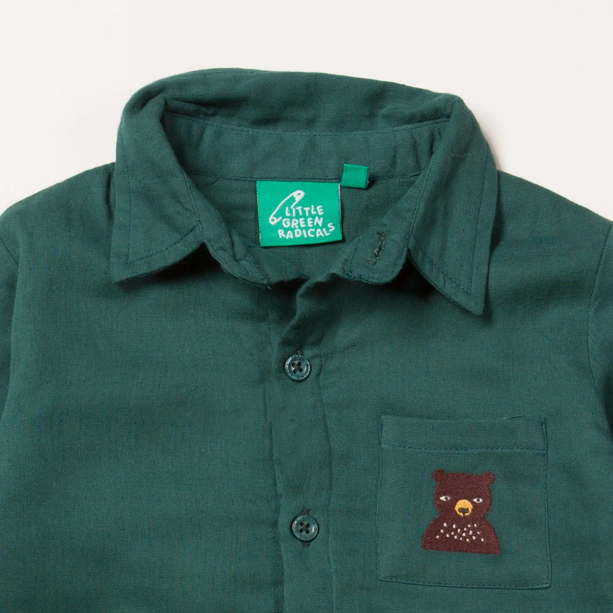 Nordic Bear Embroidered Shirt