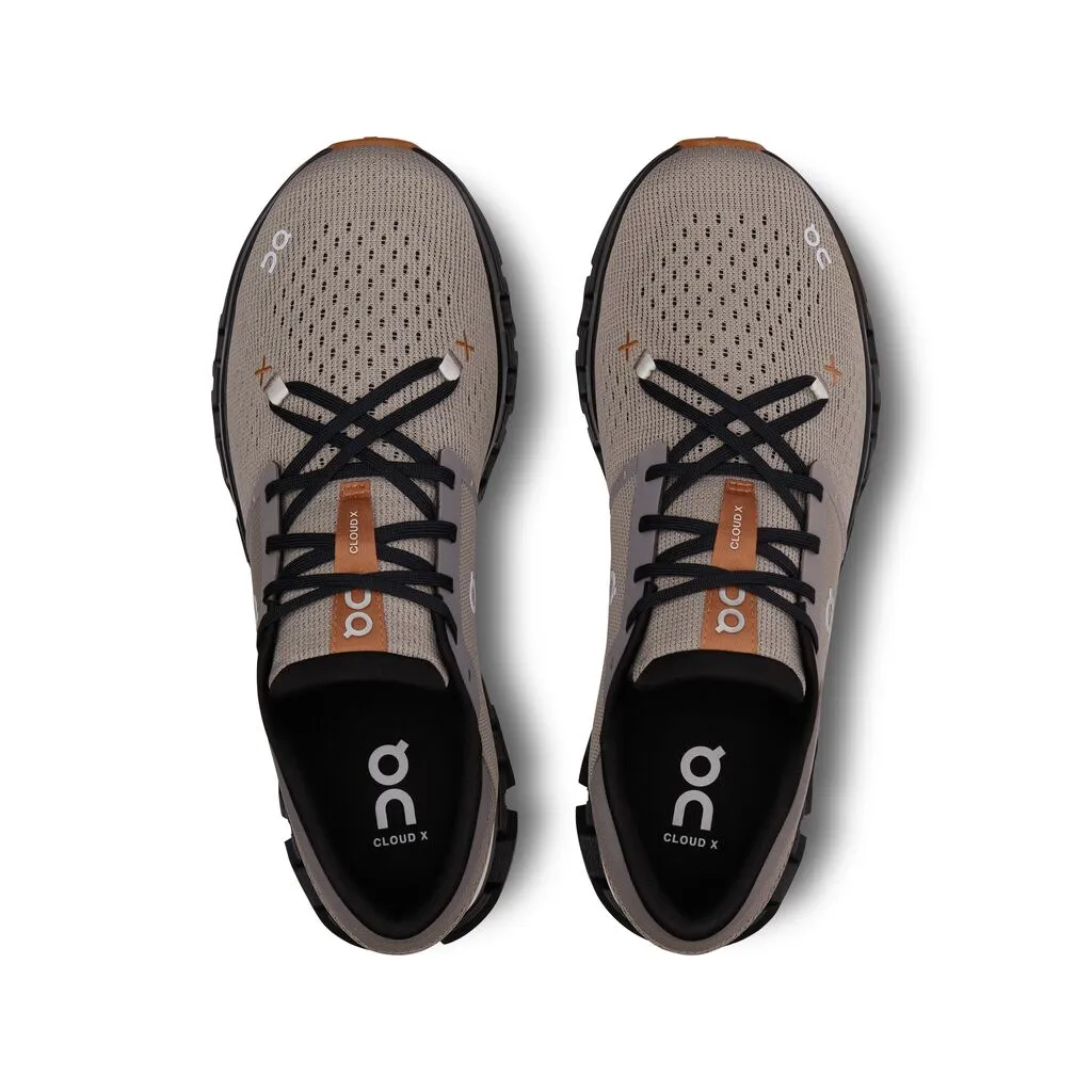On Men Cloud X 4 - Fog / Black