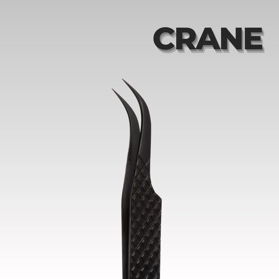 Onyx Volume Lash Tweezers – Crane