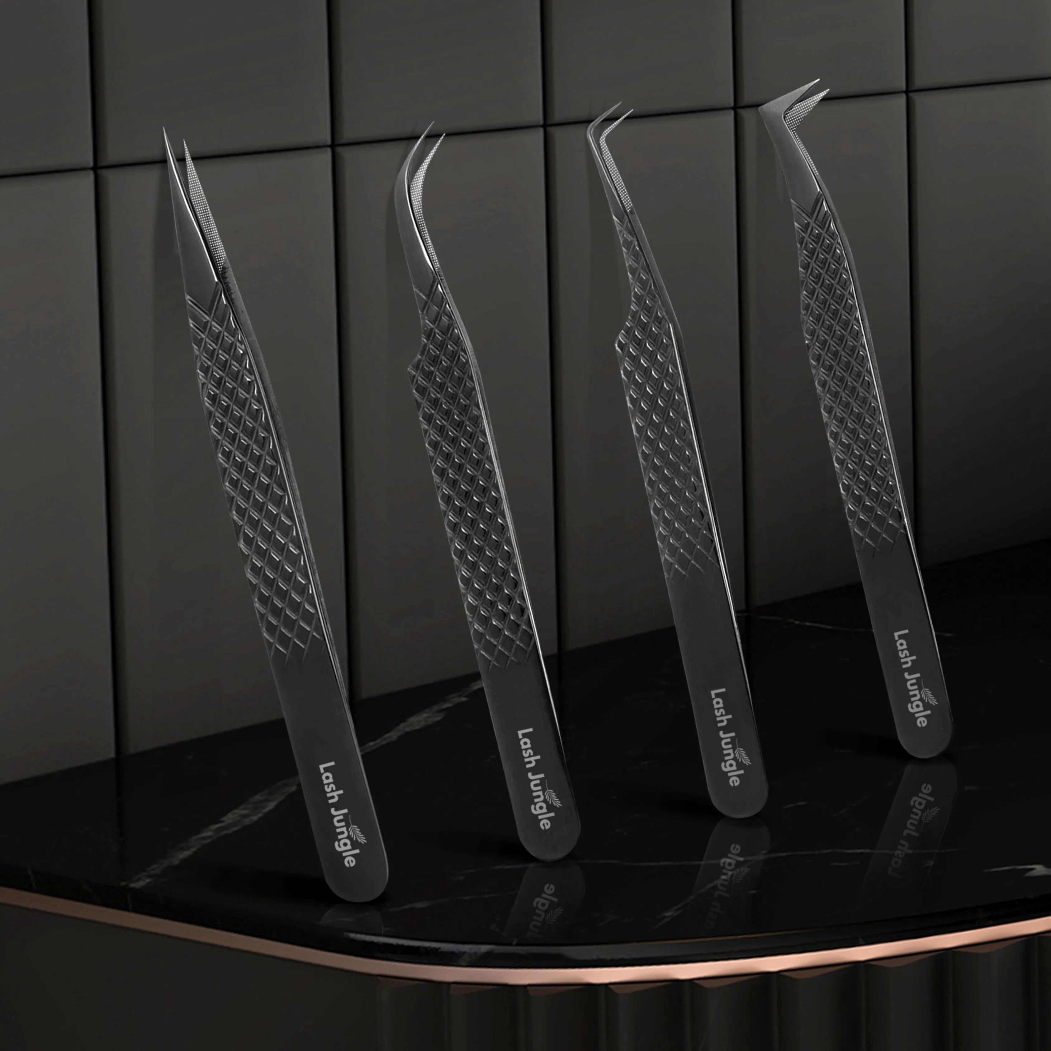 Onyx Volume Lash Tweezers – Straight