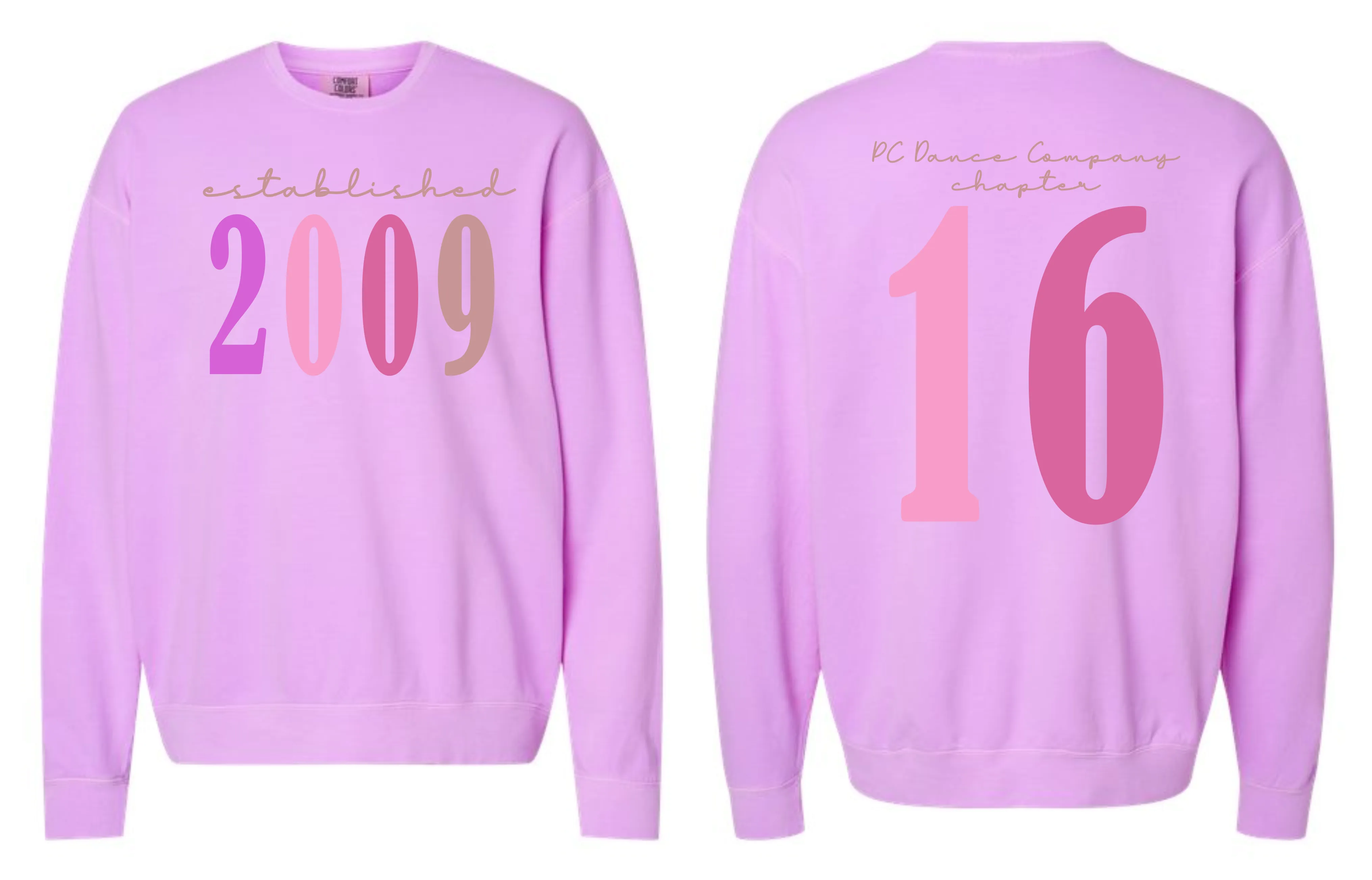PC Dance Recital Comfort Colors Crew