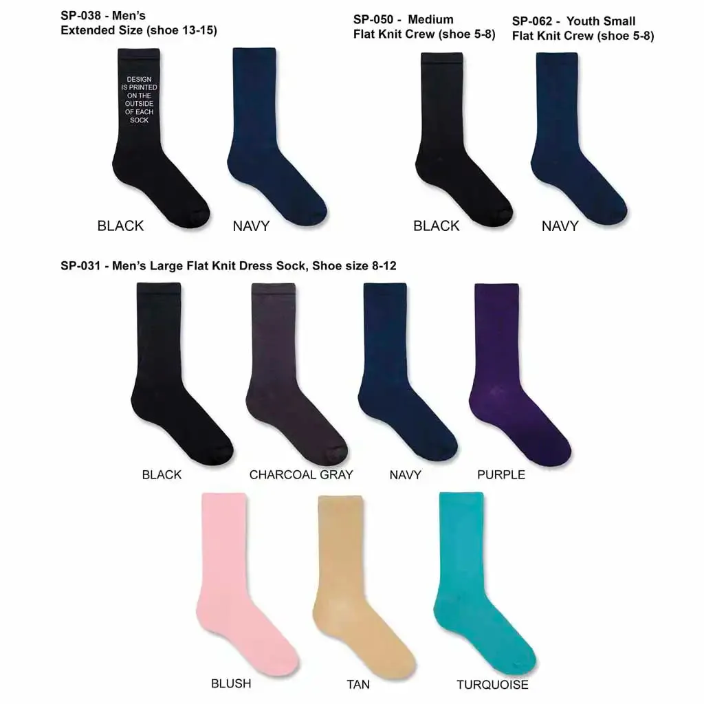 Personalized Groomsmen Proposal Socks with Wedding Date