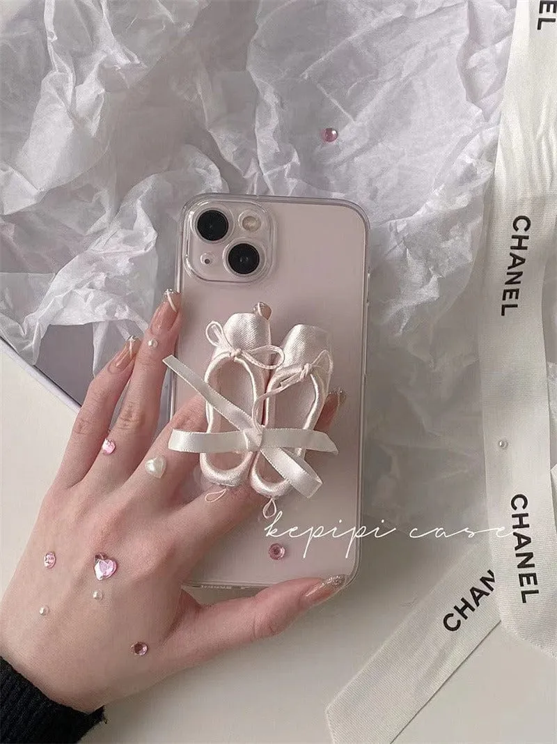 Pink Ribbon Dance Theatrical Stand iPhone Case