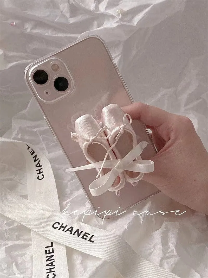 Pink Ribbon Dance Theatrical Stand iPhone Case