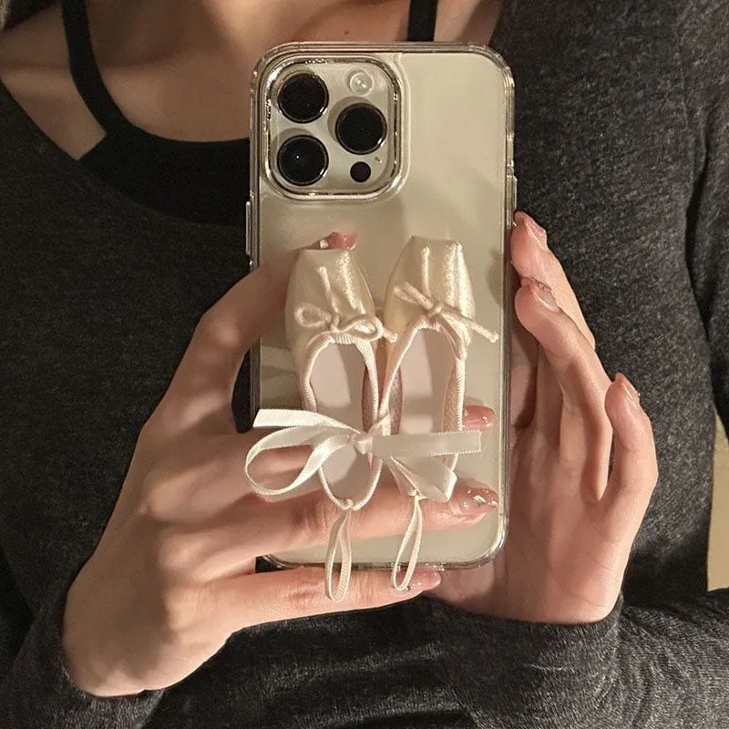 Pink Ribbon Dance Theatrical Stand iPhone Case