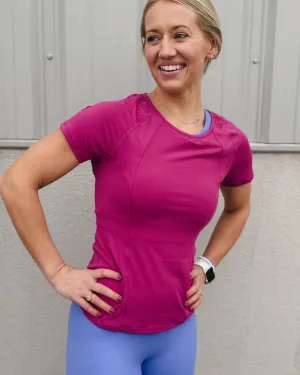 Pink Stretch Short Sleeve T-Shirt
