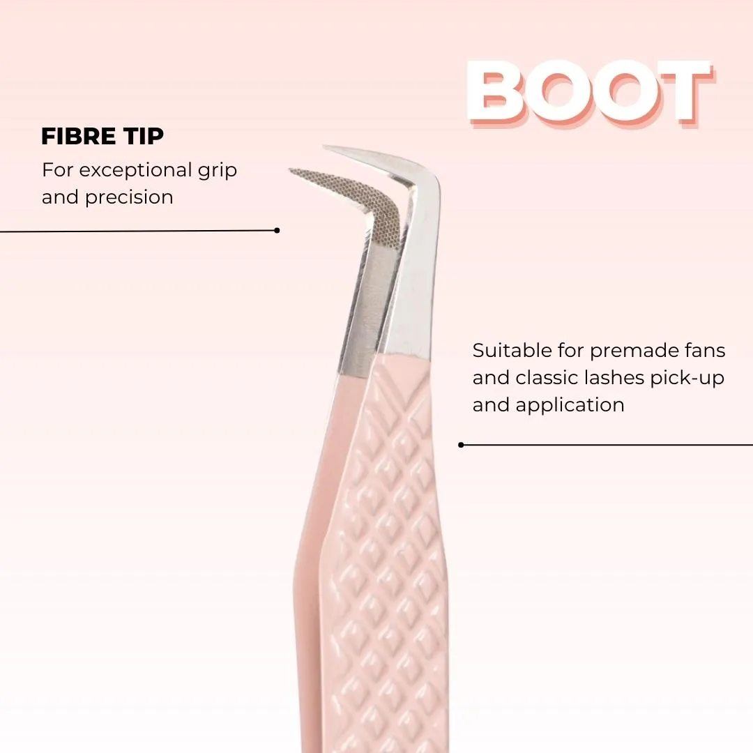 Pink Volume Lash Tweezers – Boot