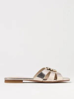 Pinko Flat Sandals Woman Gold
