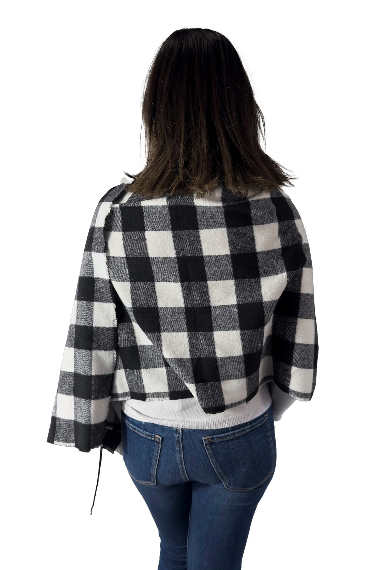 Plaid Charm Cozy Poncho