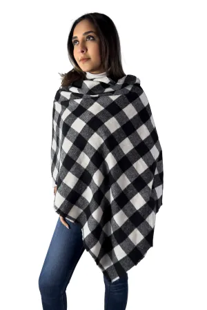 Plaid Charm Cozy Poncho