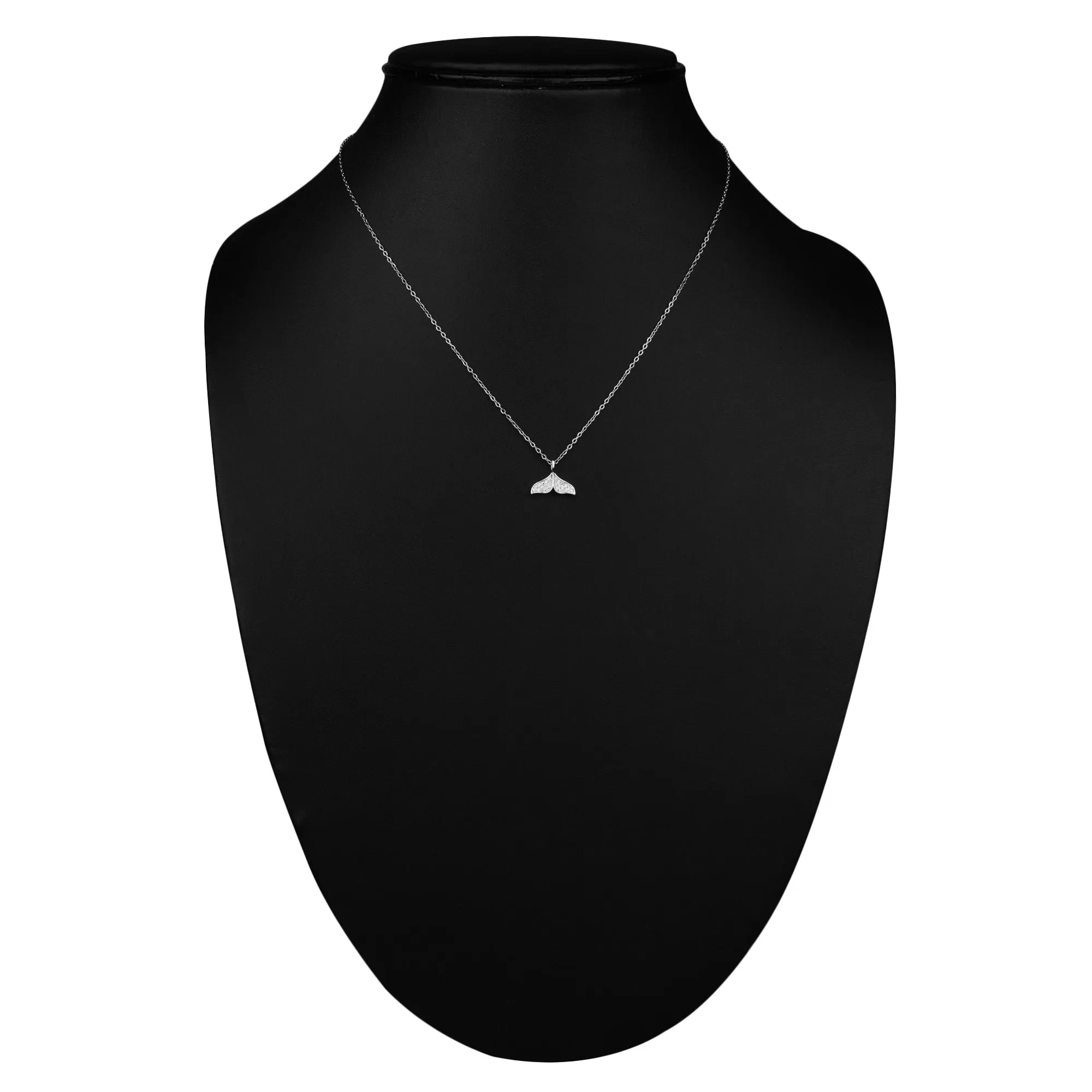 Platinum Embedded Fish Tail Pendant