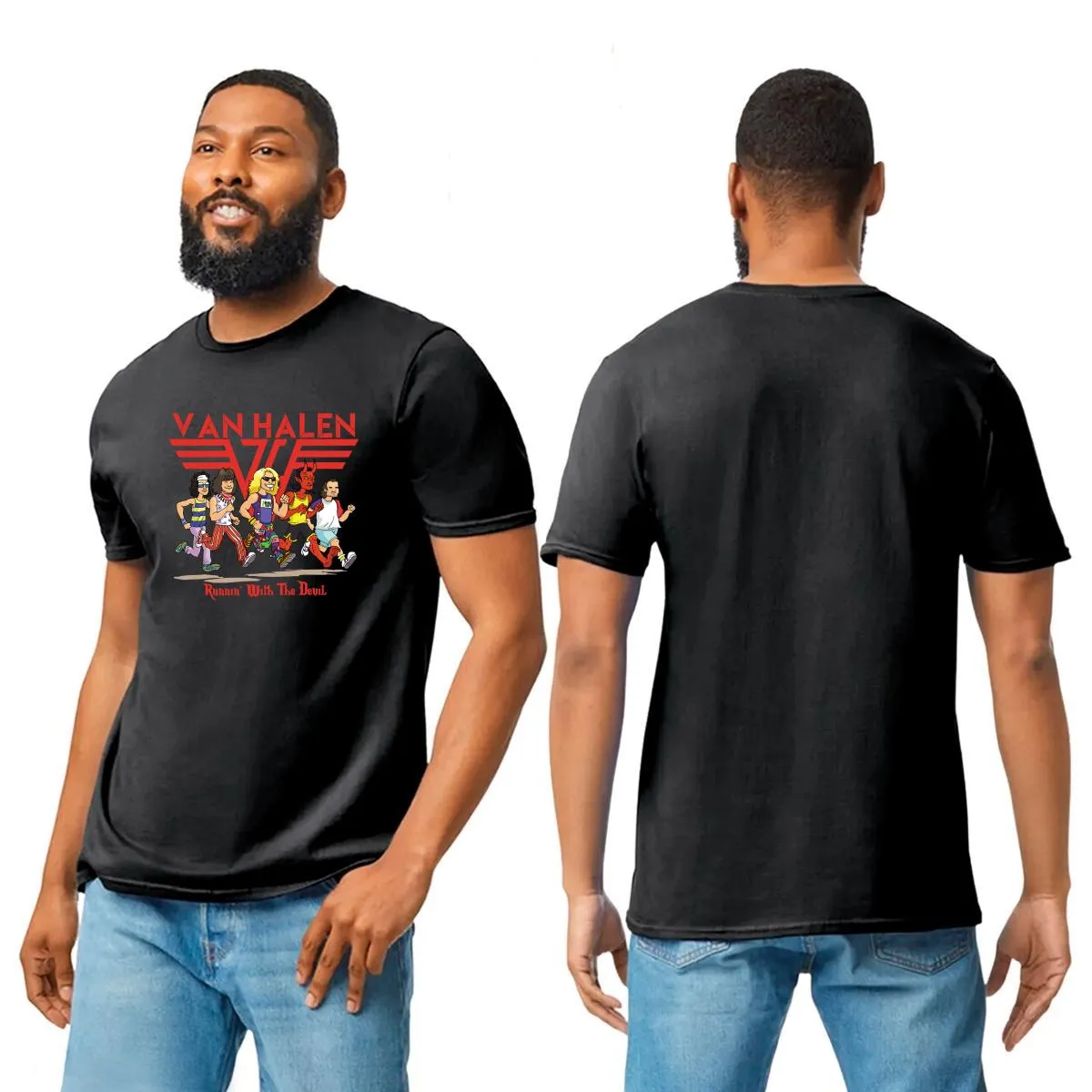 Playera Hombre Rock Van Halen Running with the devil 1005N