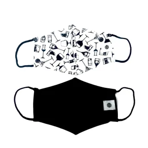Pom Masks by Pomchies - Cocktails / Solid Black