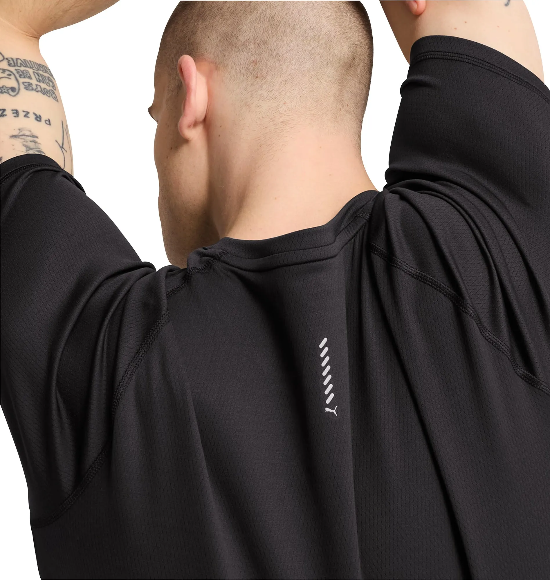 Puma Velocity Short Sleeve Mens Running Top - Black