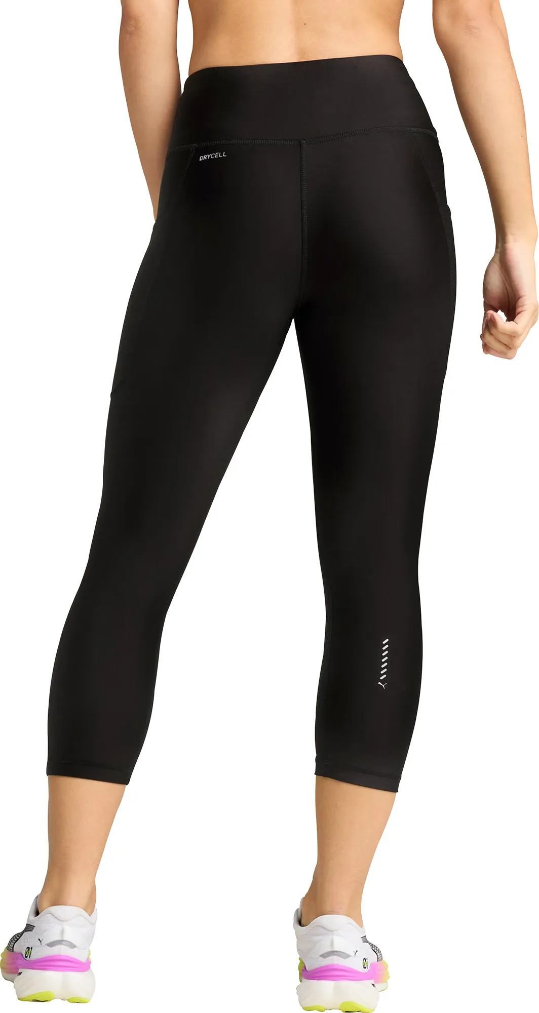 Puma Velocity Womens 3/4 Capri Running Tights - Black