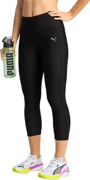 Puma Velocity Womens 3/4 Capri Running Tights - Black