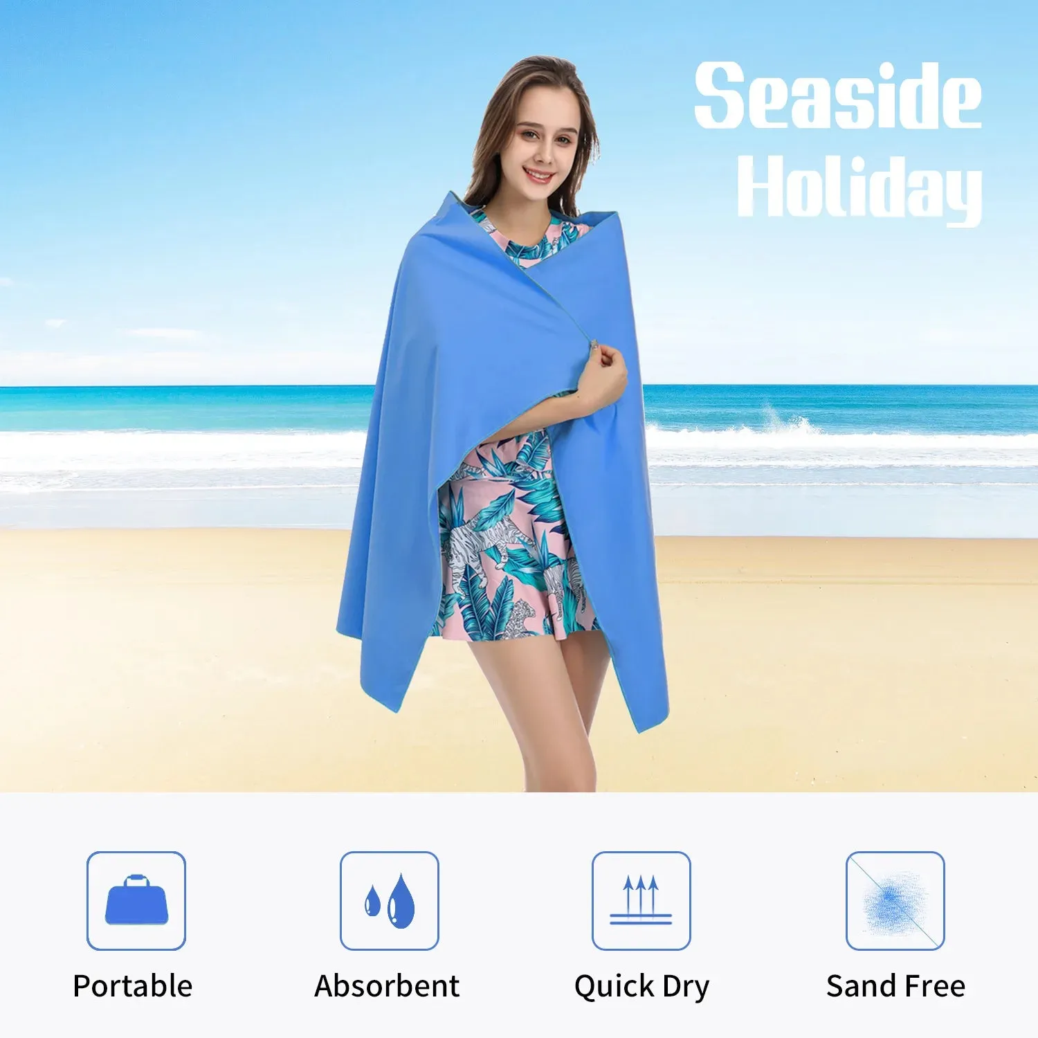 Quick-Drying Microfiber Towel for Sports and Travel