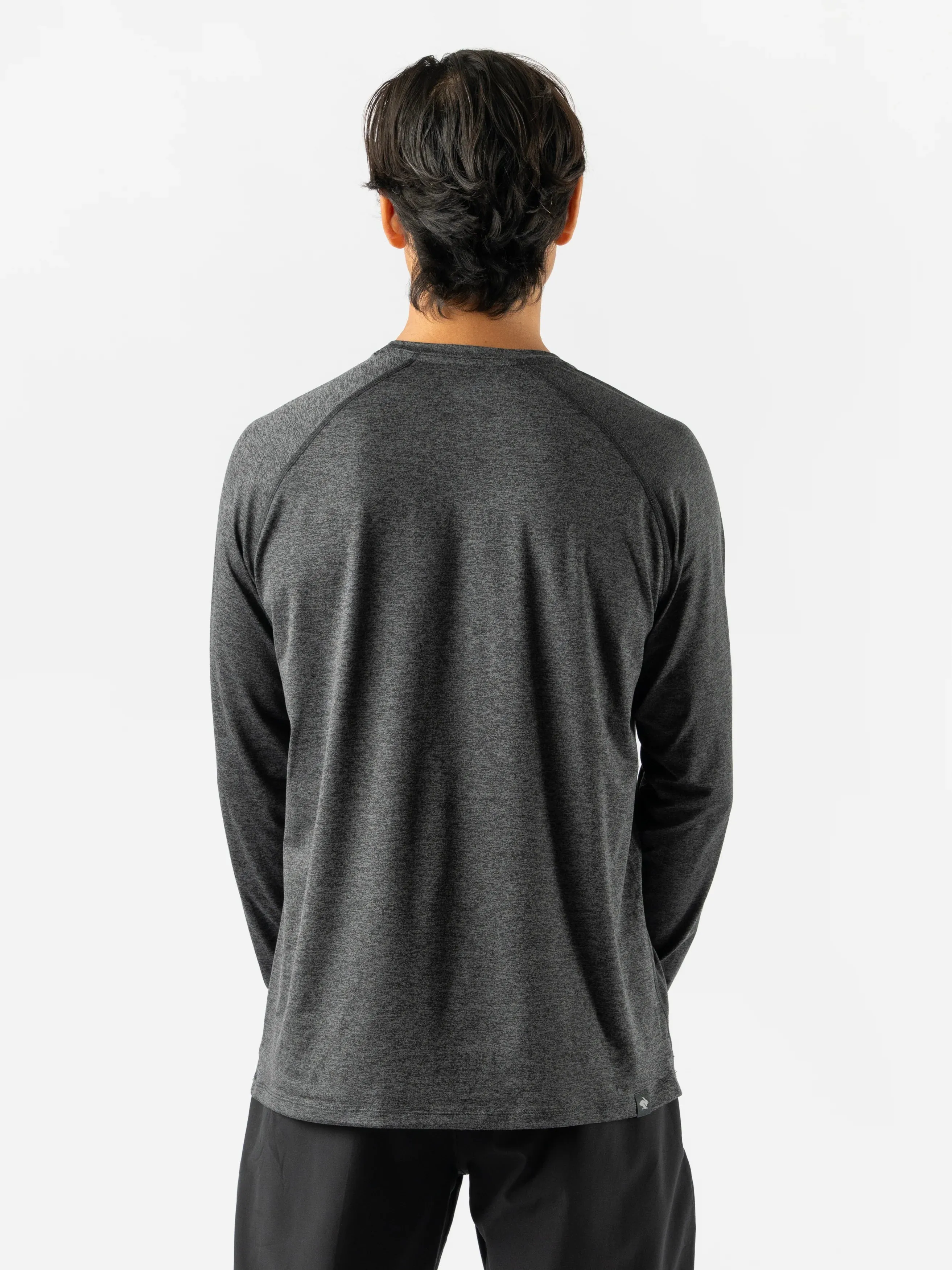 rabbit | EZ Tee LS | Men's | Black Charcoal