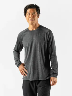 rabbit | EZ Tee LS | Men's | Black Charcoal