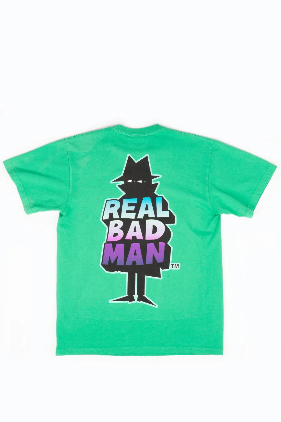 REAL BAD MAN LOGO VOL 7 SS TEE FUNK GREEN