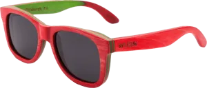 Recycled Skatedeck Bluntslide Red Sunglasses by WUDN