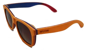 Recycled Skatedecks Halfpipe Orange Sunglasses by WUDN