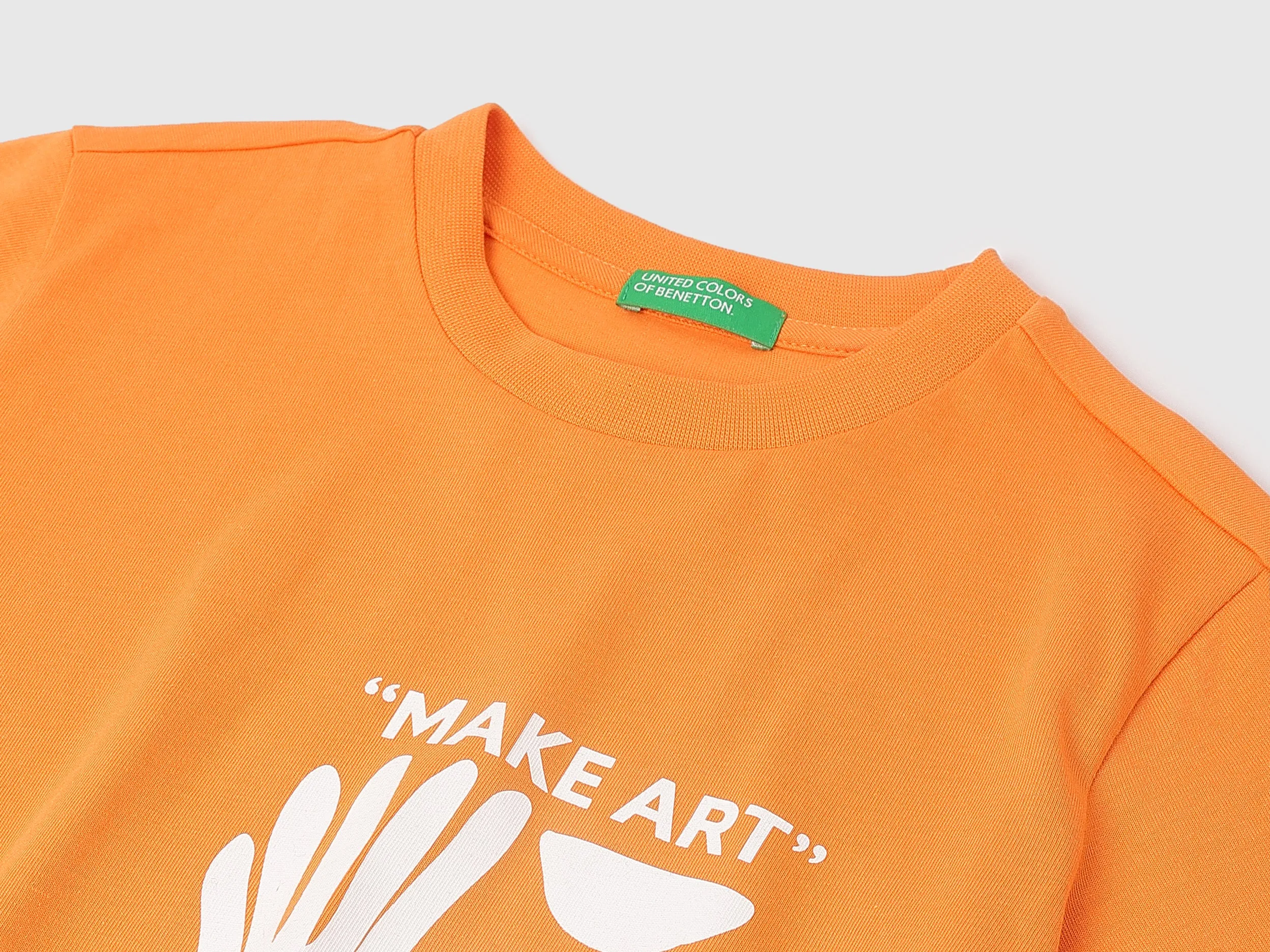 Regular Round Neck Abstract T-Shirt