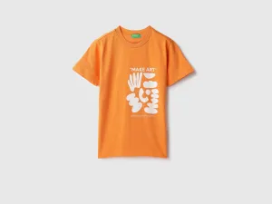 Regular Round Neck Abstract T-Shirt