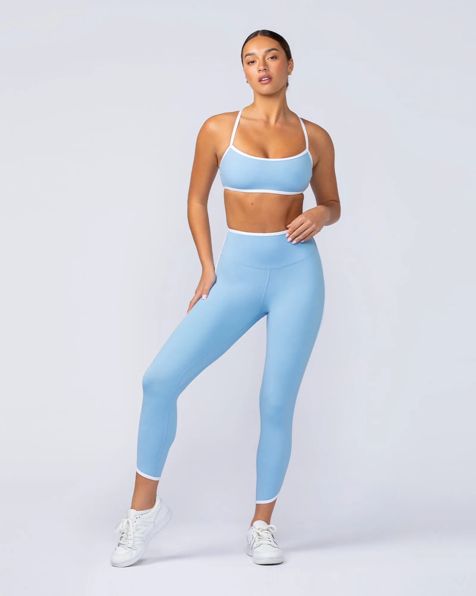 Retro Everyday Leggings - Pacific Blue