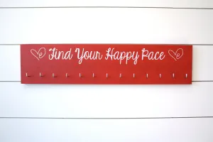 Running Medal Holder - Find Your Happy Pace - Large
