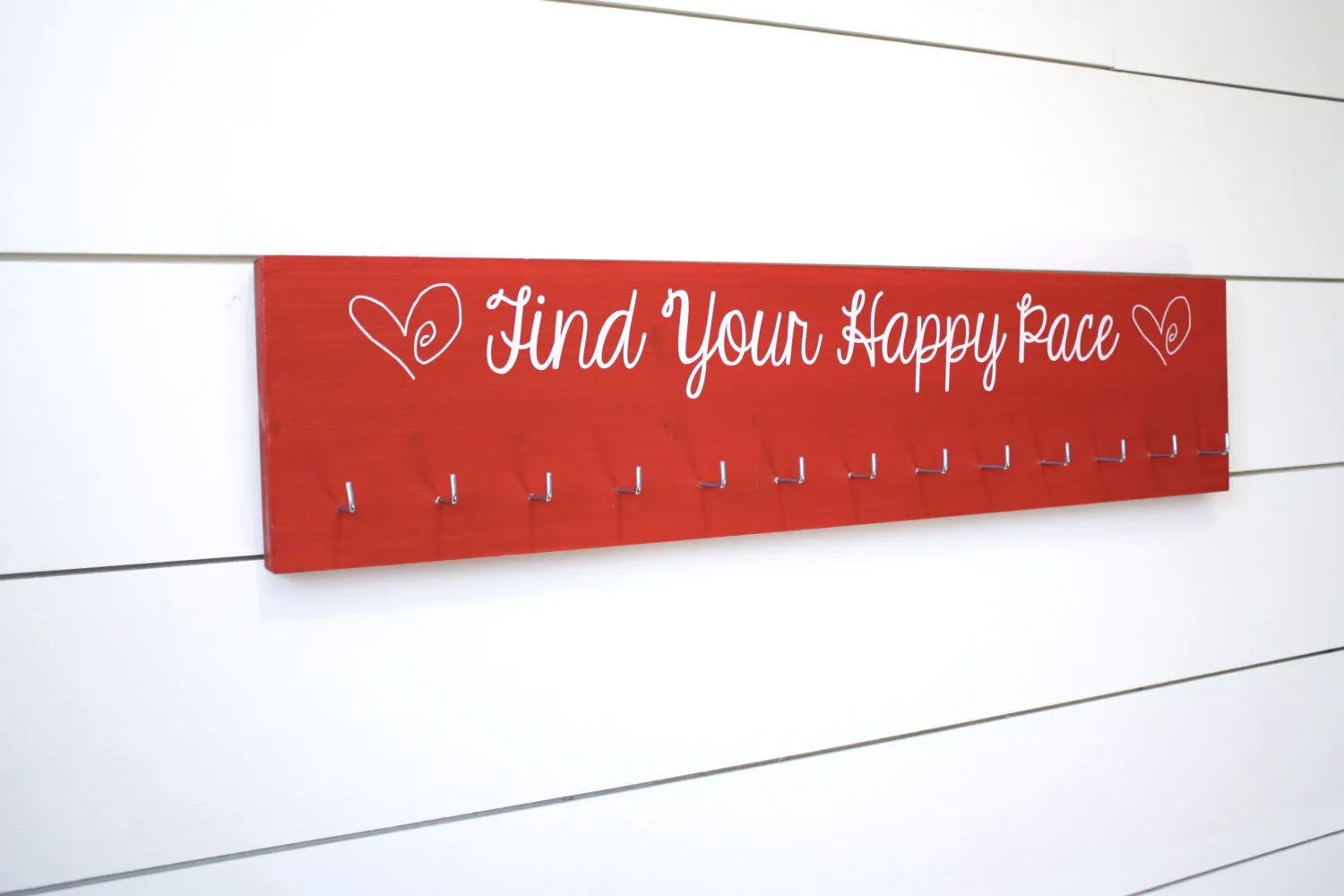 Running Medal Holder - Find Your Happy Pace - Large