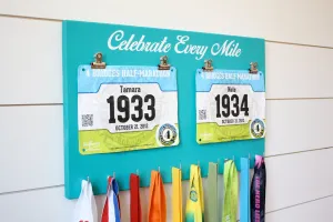 Running Race Bib and Medal Holder - Celebrate Every Mile