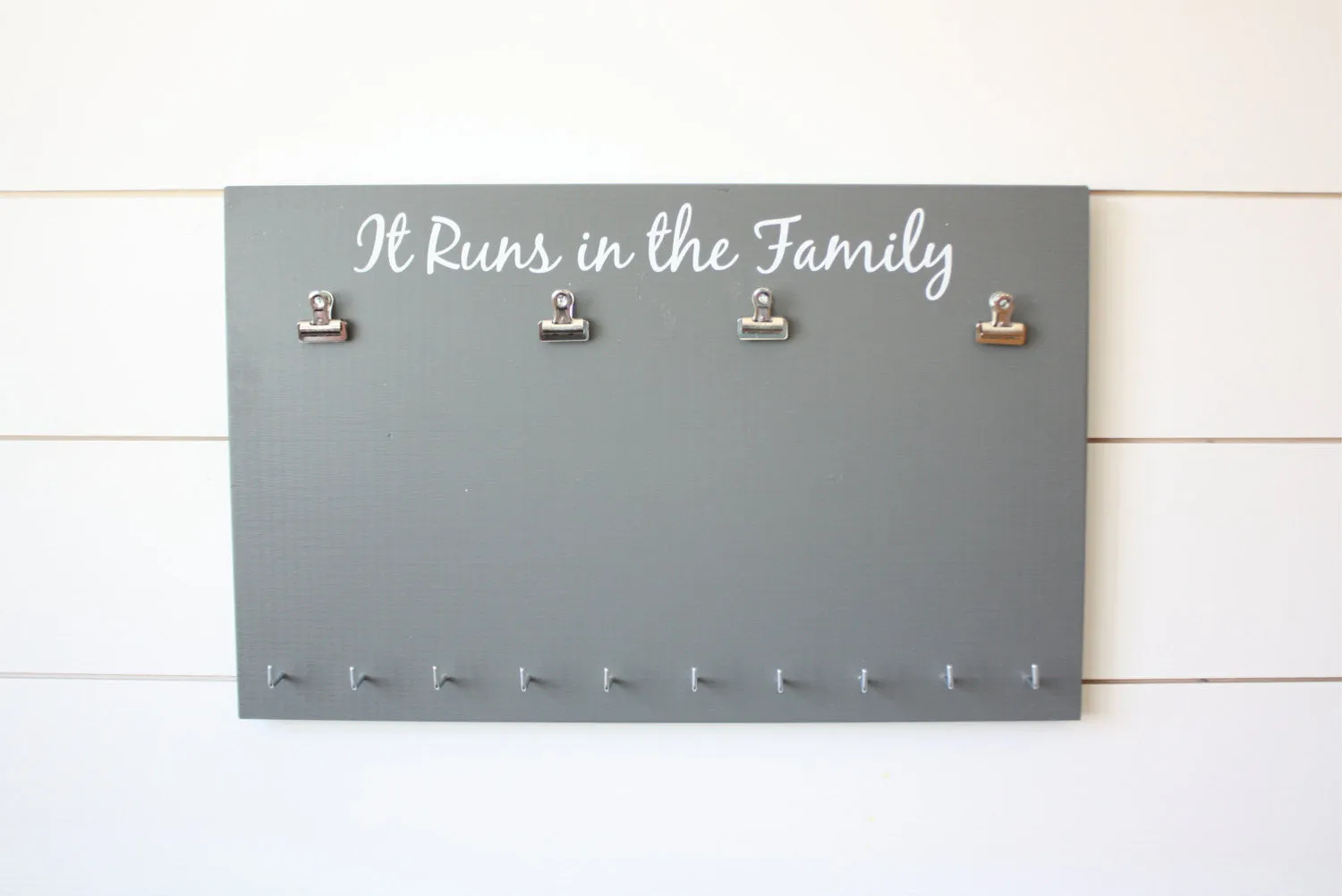Running Race Bib and Medal Holder - It Runs in the Family