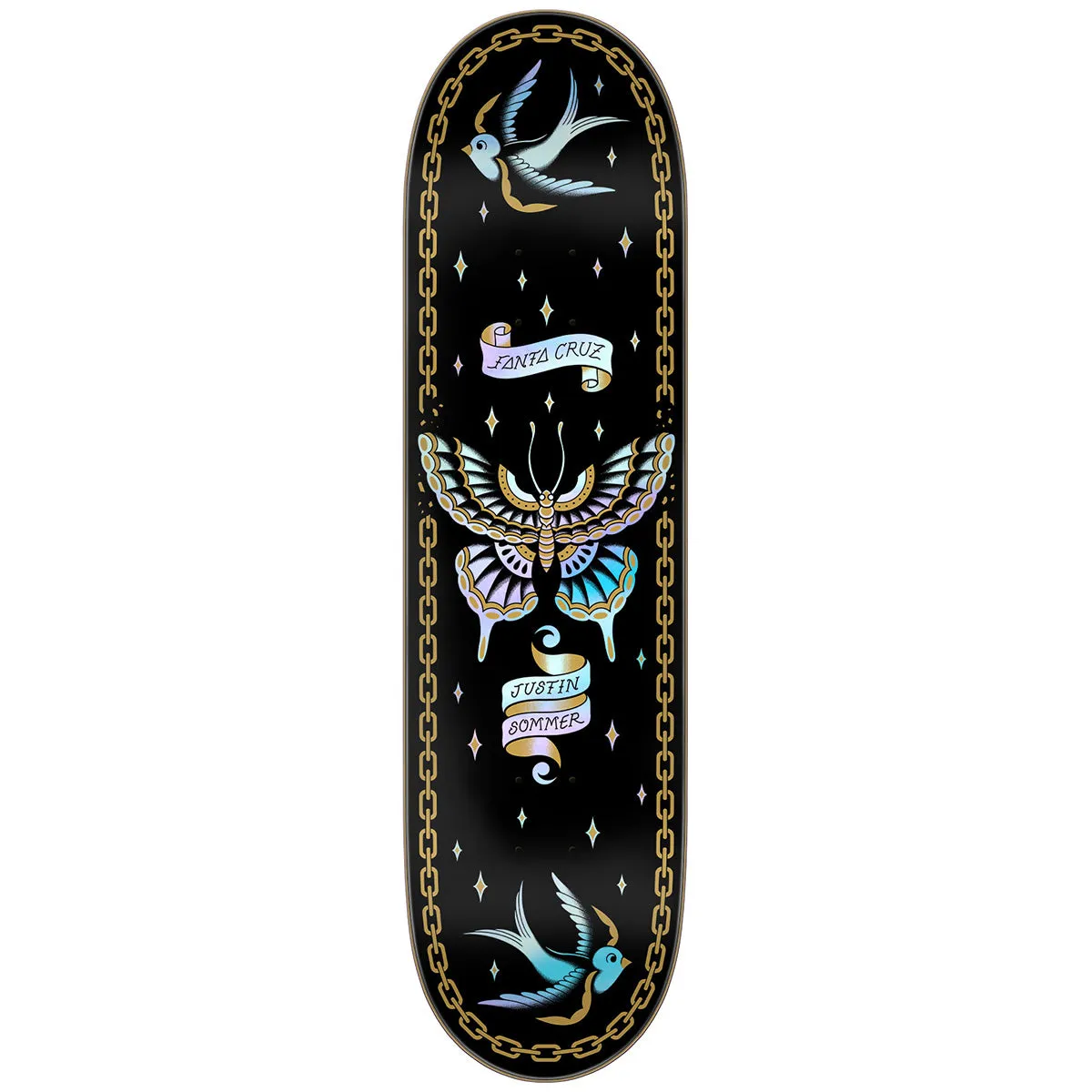 Santa Cruz - Justin Sommer Butterfly 8.0 Skateboard Deck