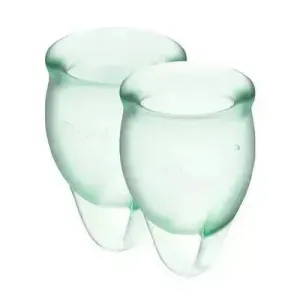 Satisfyer Feel confident Menstrual Cup (Light Green)