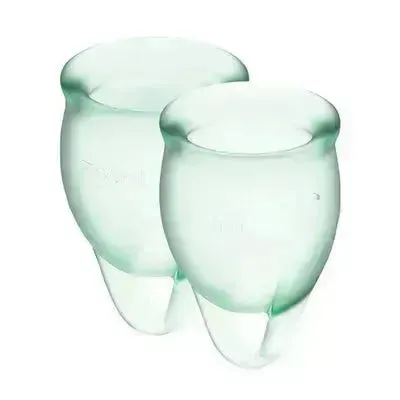 Satisfyer Feel confident Menstrual Cup (Light Green)