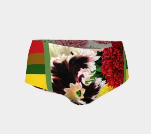 Scarlet Carnation Swim Briefs