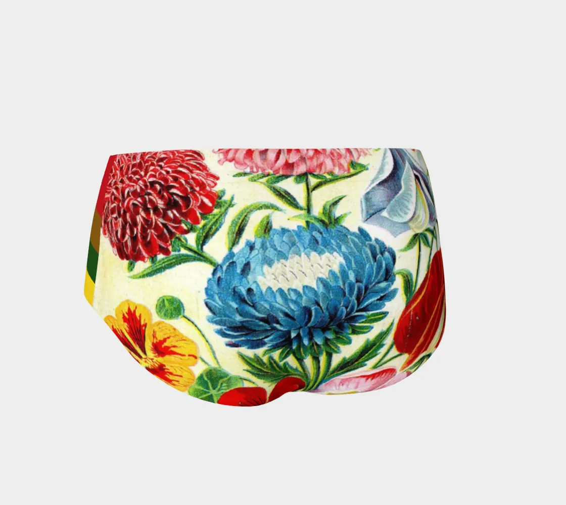 Scarlet Carnation Swim Briefs