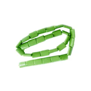 Semi-precious Turquoise Green 30x20mm focal pillow stone -1 bead